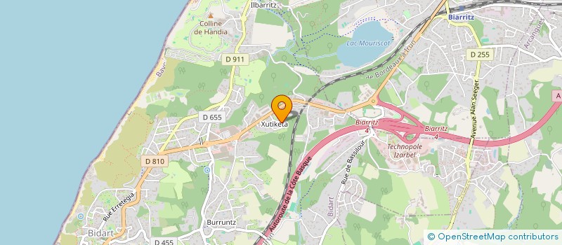 localisation de l'entreprise U CONCEPT  BIDART