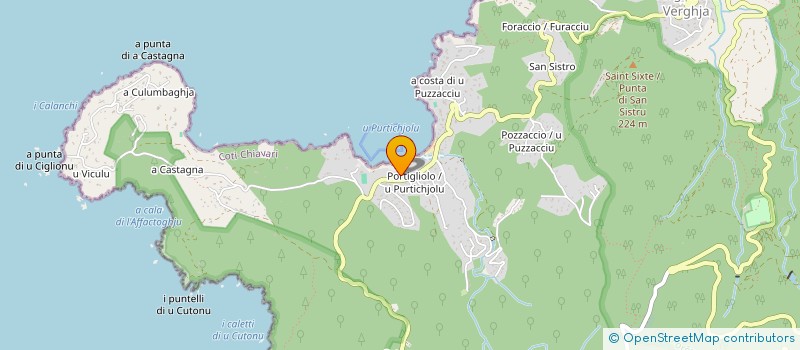 localisation de l'entreprise U COTONU à COTI-CHIAVARI