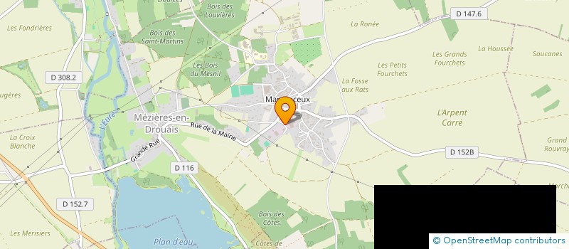 localisation de l'entreprise U.D.ENERGIE à MEZIERES-EN-DROUAIS