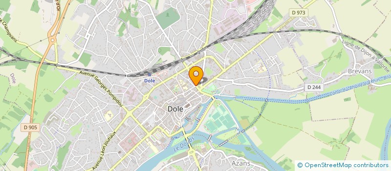 localisation de l'entreprise U D FORCE OUVRIERE JURA à DOLE
