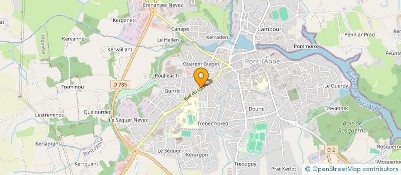 localisation de l'entreprise U.D.P.S.29 à PONT-L'ABBE