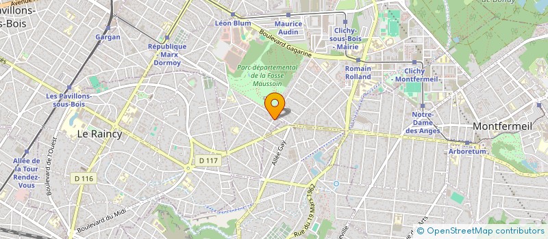 localisation de l'entreprise U.D.S.P. à CLICHY-SOUS-BOIS