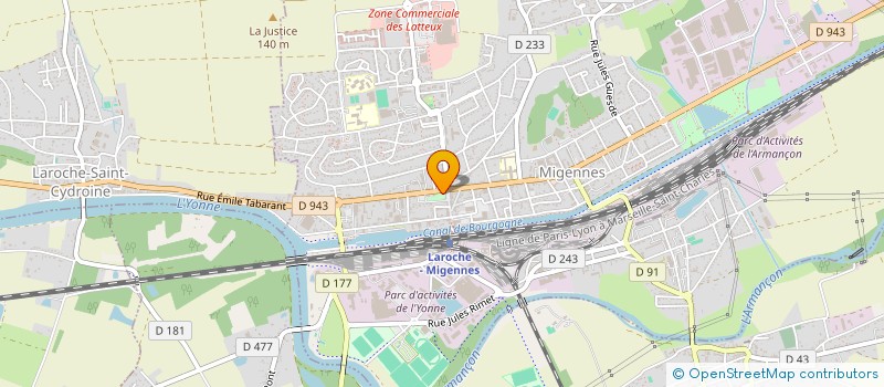 localisation de l'entreprise U.F.A.A.M.Y à MIGENNES