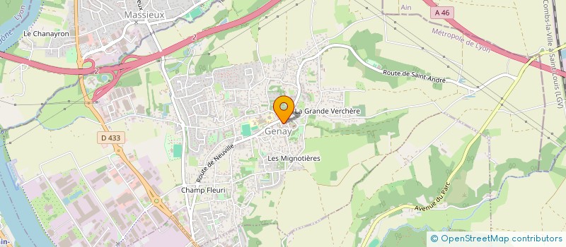 localisation de l'entreprise U F DES ANCIENS COMBATTANTS  GENAY