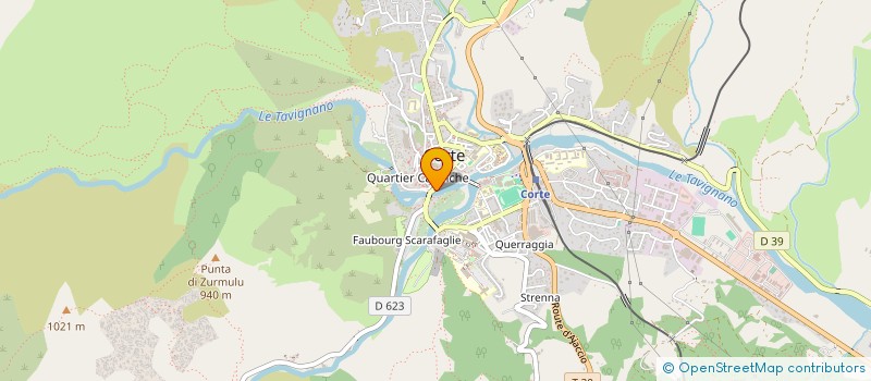 localisation de l'entreprise U FALCU à CORTE