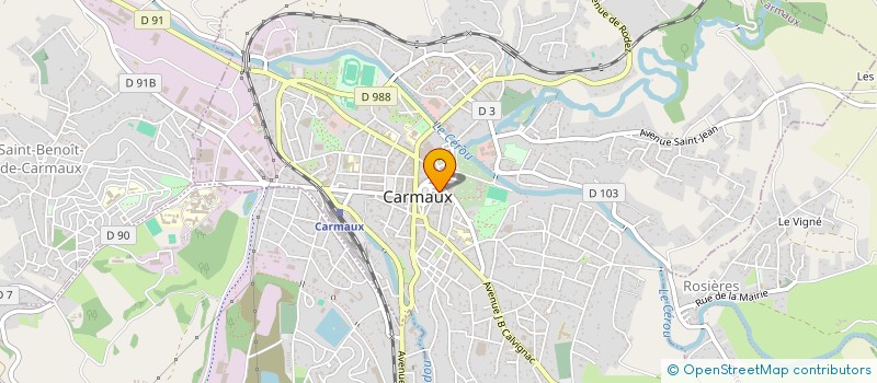 localisation de l'entreprise U.G.A  CARMAUX