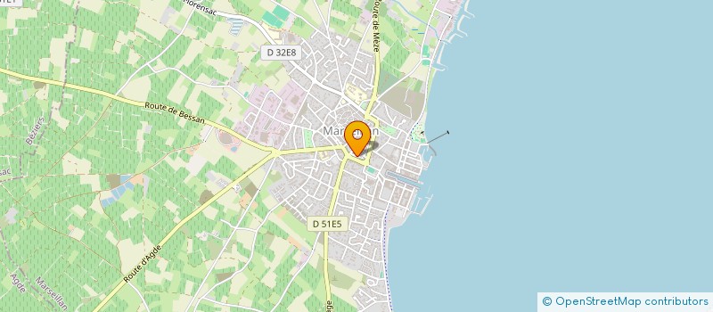 localisation de l'entreprise U.G.O. à MARSEILLAN