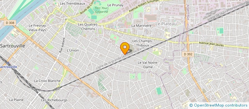 localisation de l'entreprise U GO STUDIO  SARTROUVILLE