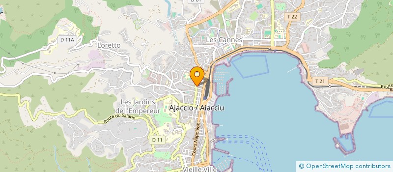 localisation de l'entreprise U GRANU à AJACCIO