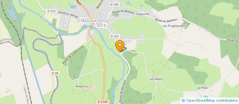 localisation de l'entreprise U.I.WE CONSULTING  MEAULNE-VITRAY