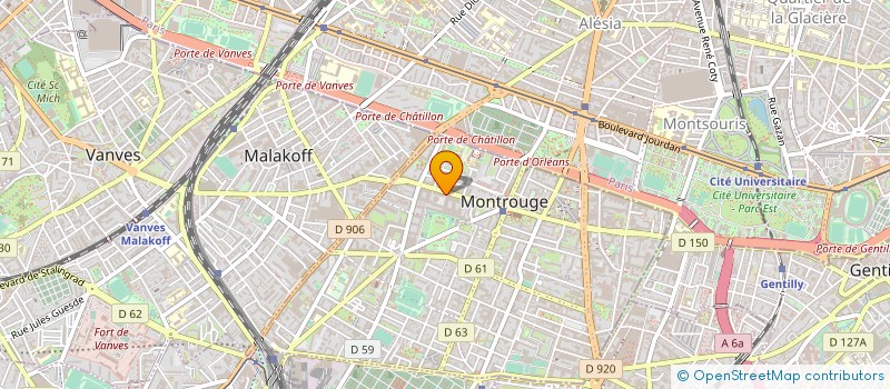 localisation de l'entreprise U INTERIORS à MONTROUGE