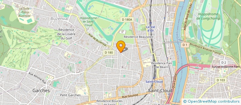 localisation de l'entreprise U-INVEST  SAINT-CLOUD