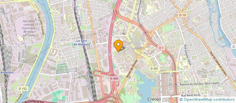 localisation de l'entreprise U J A VAL DE MARNE  CRETEIL