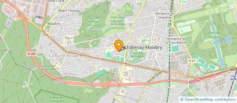 localisation de l'entreprise U.J.O.F  CHATENAY-MALABRY