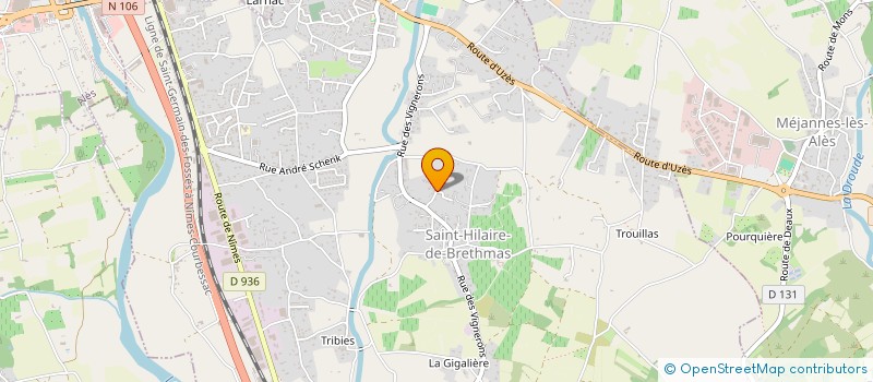 localisation de l'entreprise U.K.A à SAINT-HILAIRE-DE-BRETHMAS