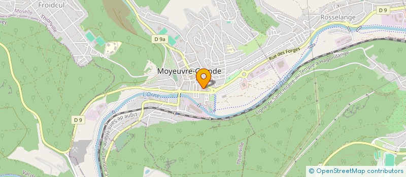 localisation de l'entreprise U.L. MOYEUVRE FOOTBALL à MOYEUVRE-GRANDE