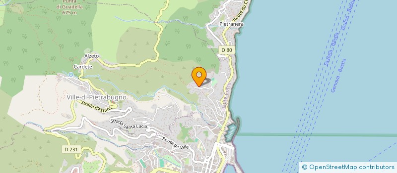 localisation de l'entreprise U LEVANTU à BASTIA