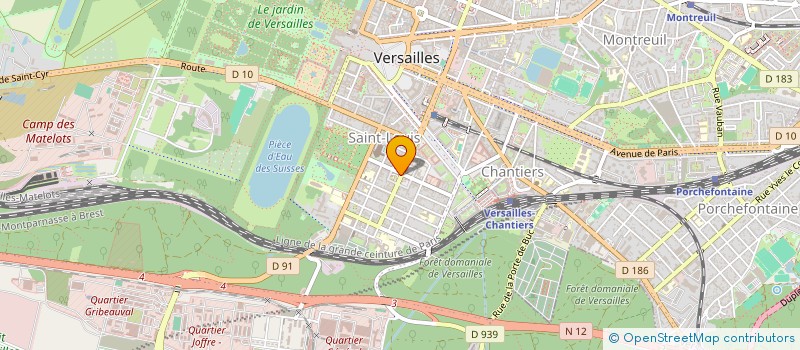 localisation de l'entreprise U LEVAVASSEUR à VERSAILLES