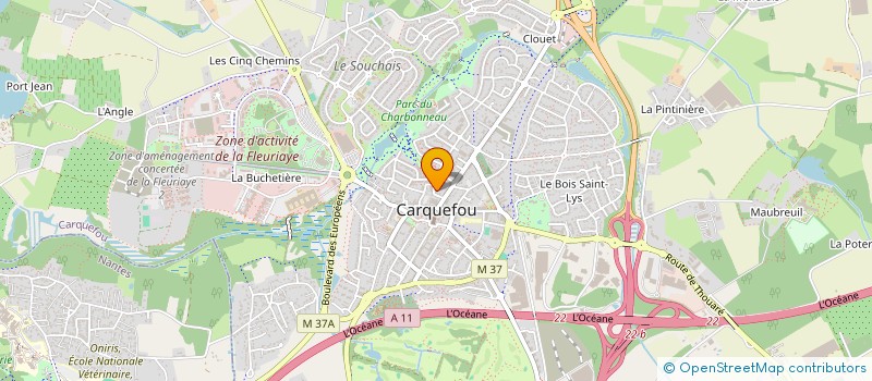 localisation de l'entreprise U-LOGISTIQUE à CARQUEFOU
