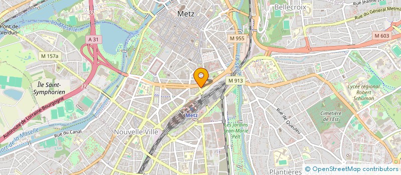 localisation de l'entreprise U M 1  METZ