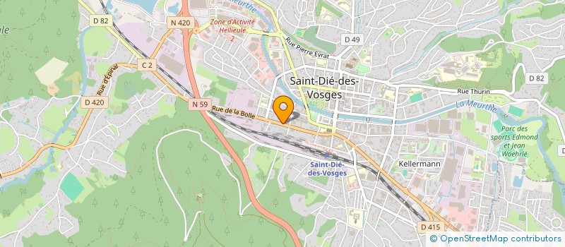 localisation de l'entreprise U.M.C.FR à SAINT-DIE-DES-VOSGES