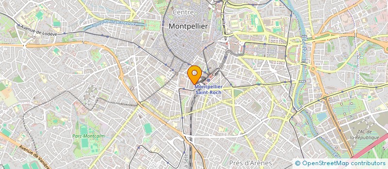localisation de l'entreprise U  M  C   UN MONDE DE COULEUR  MONTPELLIER