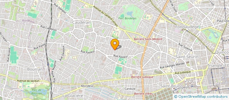 localisation de l'entreprise U M G A UNION METIER GRAPH AQU à BORDEAUX