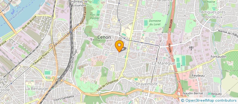 localisation de l'entreprise U - MACONNERIE GENERALE à CENON