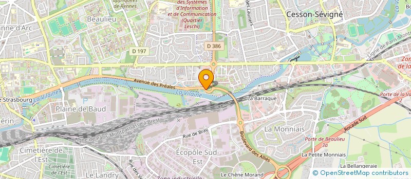 localisation de l'entreprise U.MAINS à CESSON-SEVIGNE