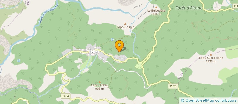 localisation de l'entreprise U MULINU à EVISA
