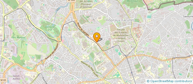 localisation de l'entreprise U.N.A.P.E.C.L. à MONTPELLIER