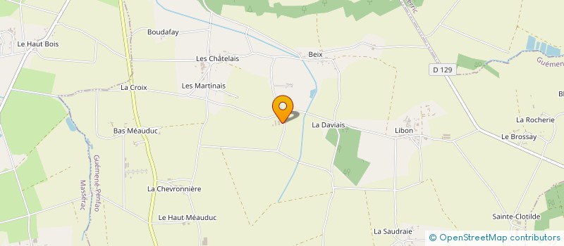 localisation de l'entreprise U N C A F N à GUEMENE-PENFAO