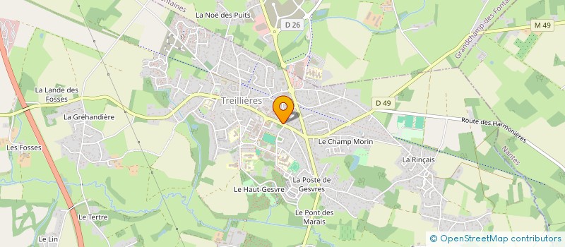 localisation de l'entreprise U N C A F N SECTION TREILLIERE  TREILLIERES