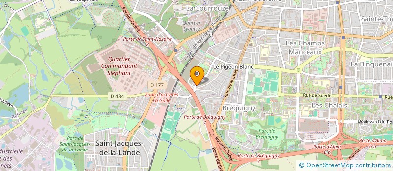 localisation de l'entreprise U.N.I.T.E.  SAINT-JACQUES-DE-LA-LANDE