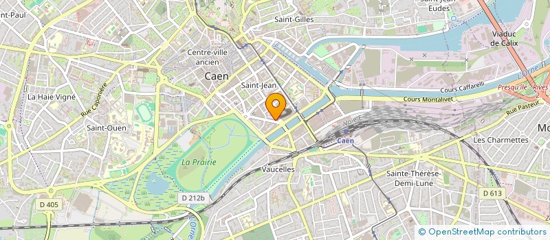 localisation de l'entreprise U P 6 à CAEN