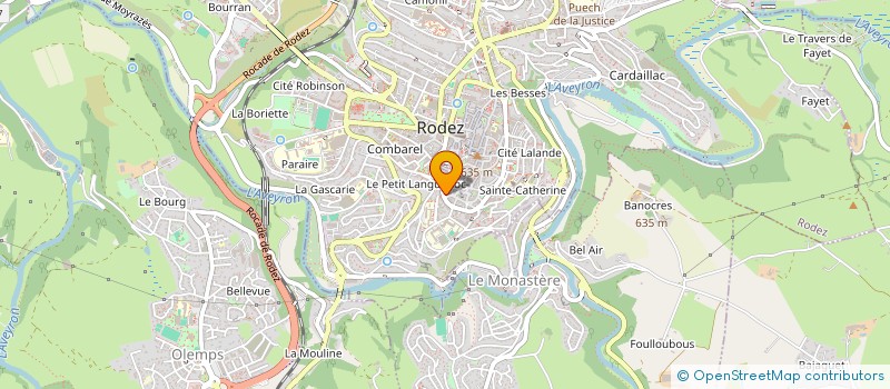 localisation de l'entreprise U P / G R A D E à RODEZ