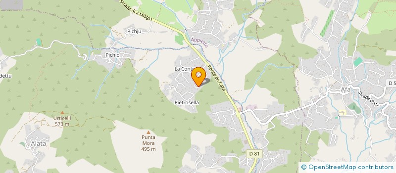 localisation de l'entreprise U PAESE à ALATA