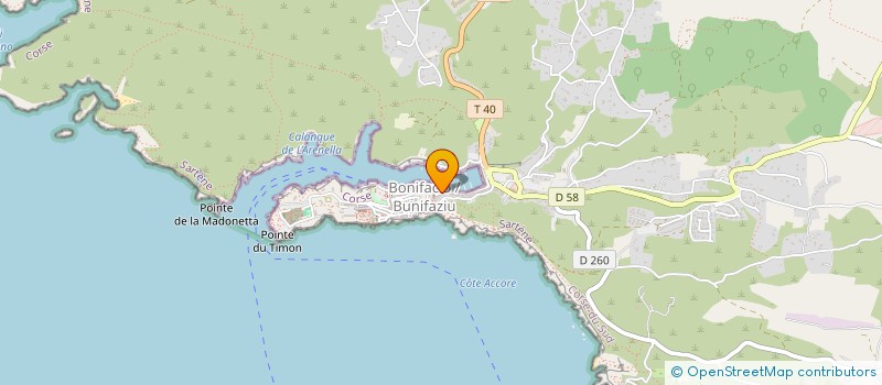 localisation de l'entreprise U PALAZZU à BONIFACIO
