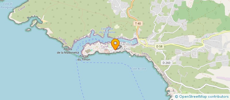 localisation de l'entreprise U PANI BIANCU à BONIFACIO