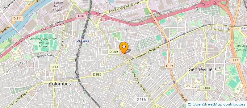localisation de l'entreprise U-PASSE à COLOMBES