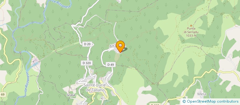 localisation de l'entreprise U PIRATU à ALTAGENE