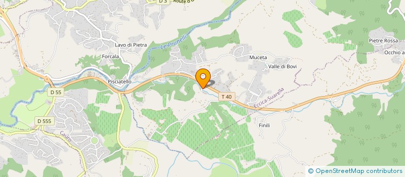 localisation de l'entreprise U PRUNELLI à CAURO