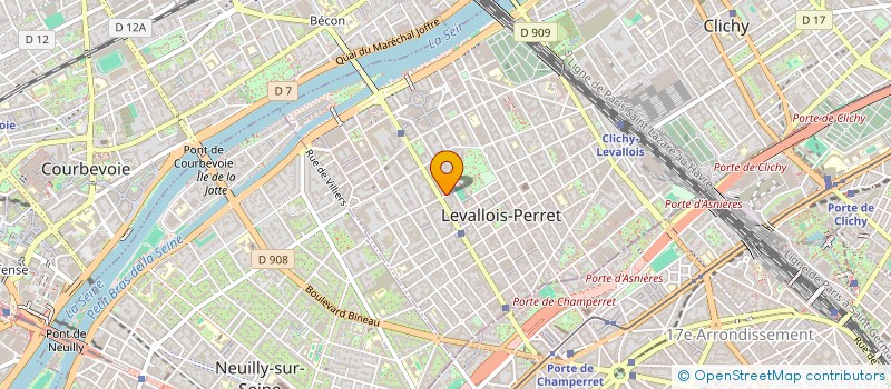 localisation de l'entreprise U.R.I. à LEVALLOIS-PERRET