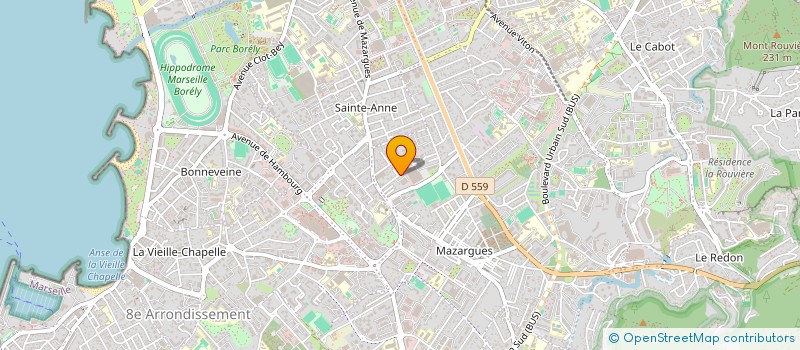 localisation de l'entreprise U.R.M à MARSEILLE