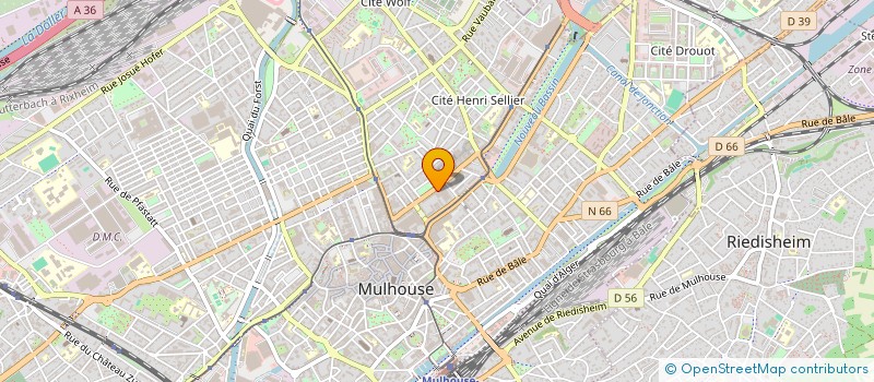 localisation de l'entreprise U R S S A F DU HAUT RHIN à MULHOUSE