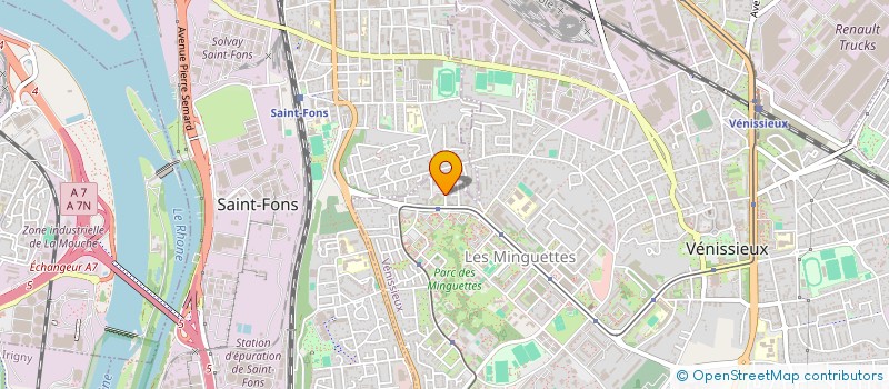 localisation de l'entreprise U R S S A F RHONE ALPES  VENISSIEUX