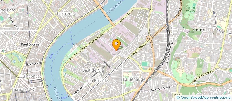 localisation de l'entreprise U'RSELF à BORDEAUX