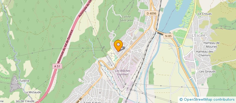 localisation de l'entreprise U.S.C.A.S.A.MOTO.  CHATEAU-ARNOUX-SAINT-AUBAN