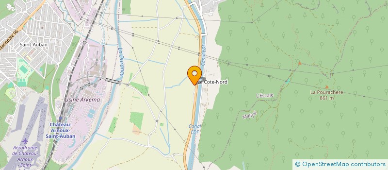 localisation de l'entreprise U S C A S A   SPORT BOULES  CHATEAU-ARNOUX-SAINT-AUBAN