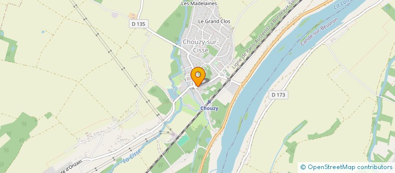 localisation de l'entreprise U.S. CHOUZY TENNIS DE TABLE  VALLOIRE-SUR-CISSE